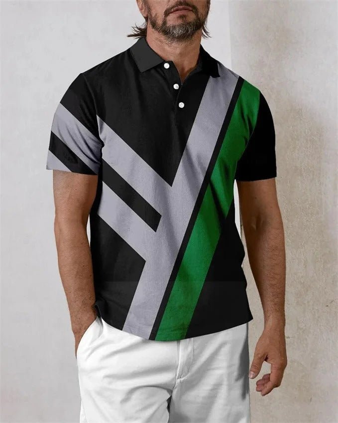 Summer Men's Daily Casual Trend Short Sleeve BMPLD26 Summer Men's Daily Casual Trend Short Sleeve - shop_name