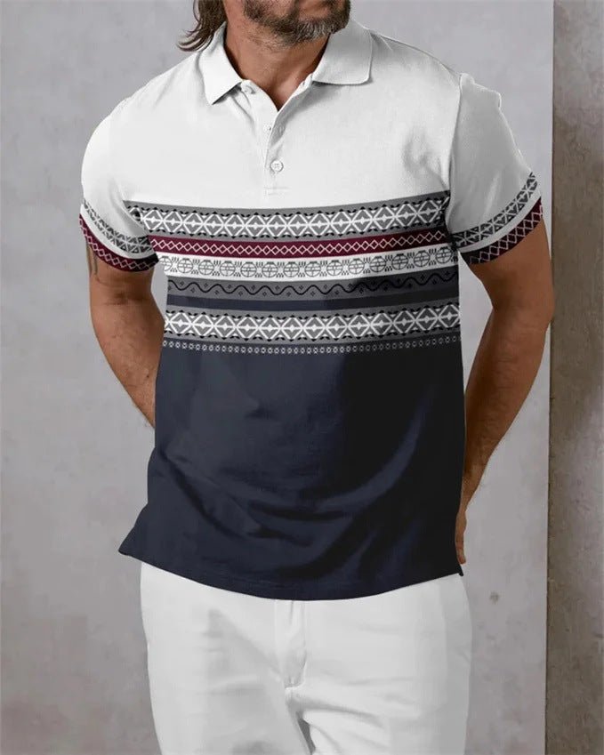 Summer Men's Daily Casual Trend Short Sleeve BMPLD41 Summer Men's Daily Casual Trend Short Sleeve - shop_name