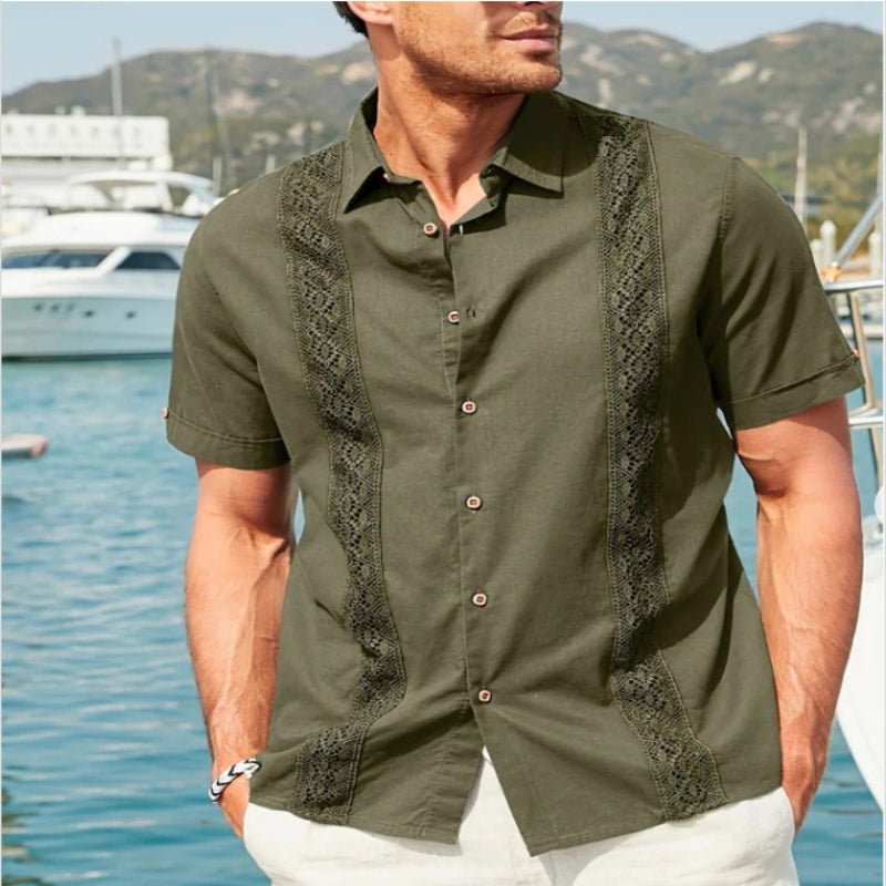 Summer New Plus Size Men's Fashion Digital Printing Short Sleeve Shirt Style24 Summer New Plus Size Men's Fashion Digital Printing Short Sleeve Shirt - shop_name
