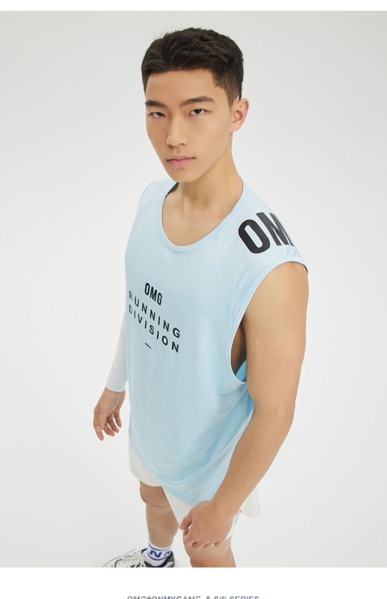 Summer Wicking Sports Vest Men's Mesh Ice Silk Lightweight Breathable Fitness Clothes Black Summer Wicking Sports Vest Men's Mesh Ice Silk Lightweight Breathable Fitness Clothes - shop_name