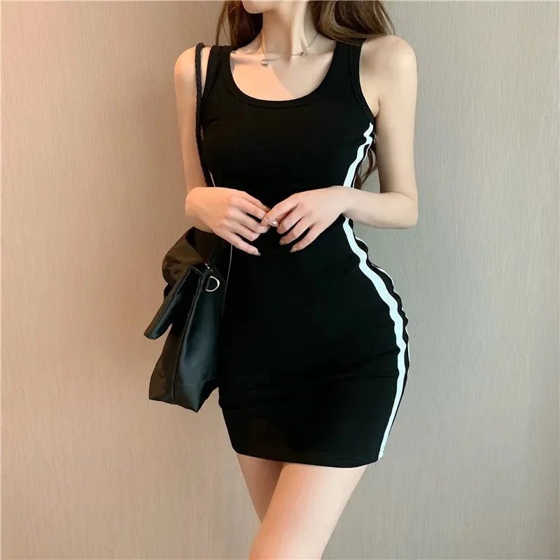 Summer Women Casual Sheath Dress Lady Spaghetti Strap Sleeveless Sexy Stretch Slim Dress Vestidos QT030 army green Summer Women Casual Sheath Dress Lady Spaghetti Strap Sleeveless Sexy Stretch Slim Dress Vestidos QT030 - shop_name