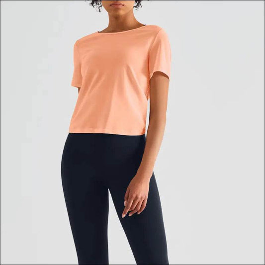Thin European And American Slim Loose Casual Backless Fitness Sports Top - Update Avenue 