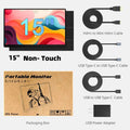 Touchscreen 15" Portable Monitor Full HD Office Aluminum Alloy Second External IPS display For Laptop XBox PS4/5 Switch Phone PC China Mainland Touchscreen 15" Portable Monitor Full HD Office Aluminum Alloy Second External IPS display For Laptop XBox PS4/5 Switch Phone PC - shop_name