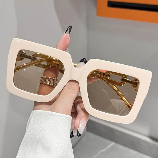Transparent Frame Fashion Glasses Fashion Fashion Glasses For Women Men Anti Glare Sun Shades Glasses For Driving Beach Travel - Update Avenue 