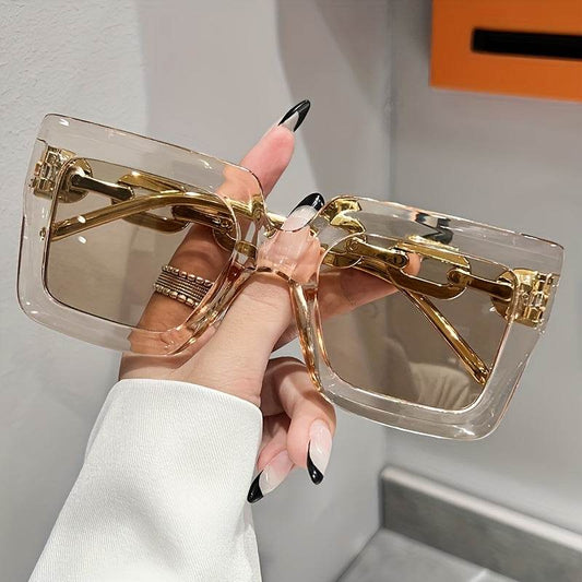Transparent Frame Fashion Glasses Fashion Fashion Glasses For Women Men Anti Glare Sun Shades Glasses For Driving Beach Travel - Update Avenue 