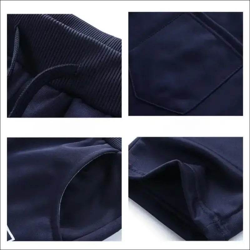 UETEEY Winter Tracksuit Men Sets Fleece Thicken Warm Cardigan Hoodies Pants Man Sport Running Hooded Jacket Male