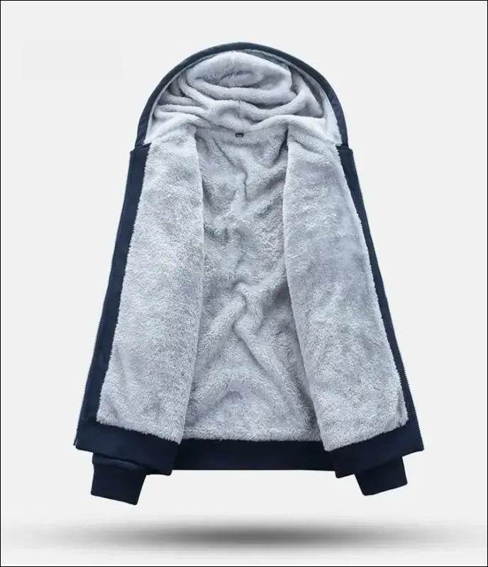 UETEEY Winter Tracksuit Men Sets Fleece Thicken Warm Cardigan Hoodies Pants Man Sport Running Hooded Jacket Male