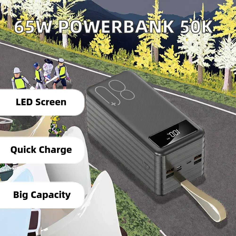 Universal PD 25W Dual USB Output Power Bank 50000mAh Portable Fast Charging for Laptop for Outdoors Camping 50000mah Universal PD 25W Dual USB Output Power Bank 50000mAh Portable Fast Charging for Laptop for Outdoors Camping - shop_name
