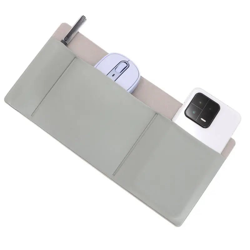 Universal Stick - On Mouse Pouch Reusable Storage Bag for Mouse Three Pockets for Mobile Phone Holder for Laptop Black Universal Stick - On Mouse Pouch Reusable Storage Bag for Mouse Three Pockets for Mobile Phone Holder for Laptop - shop_name