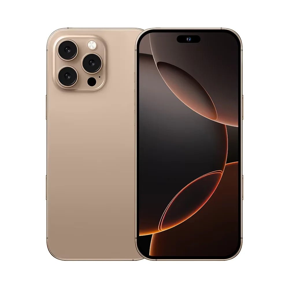 Used Phone 16 Pro Max 5G LTE Smartphone 128GB/256GB/512GB Android 13 HD Display 12 Months Warranty Gold Used Phone 16 Pro Max 5G LTE Smartphone 128GB/256GB/512GB Android 13 HD Display 12 Months Warranty - shop_name