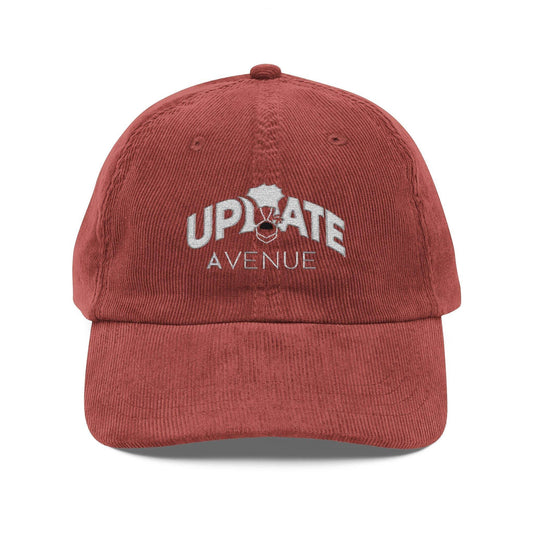 Vintage Corduroy Cap Update Avenue with Embroidered Logo - Stylish Unisex Headwear for Casual Outings - Update Avenue 