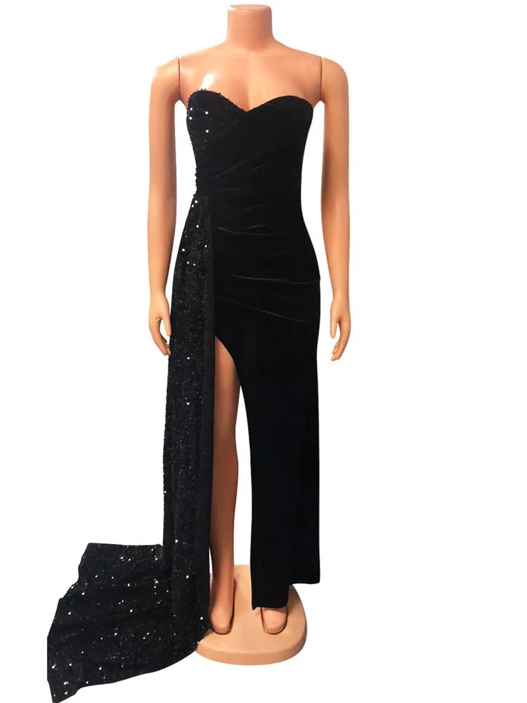 Wmstar Sexy Patchwork Dress Swing Wrap Breast Split Off Shoulder Maxi Vestidos Ruched Sleeveless Nightclub Party Women Dresses Red Wmstar Sexy Patchwork Dress Swing Wrap Breast Split Off Shoulder Maxi Vestidos Ruched Sleeveless Nightclub Party Women Dresses - shop_name