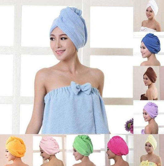 Women's Hair Dryer Cap, Absorbent Dry Hair Towel - Update Avenue 