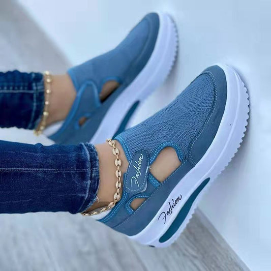 Women's Sneakers Summer New Ladies Casual Low Wedge Breathable Non-Slip Comfort Feamle Sport Shoes Mesh Shoes Fashion Style - Update Avenue 