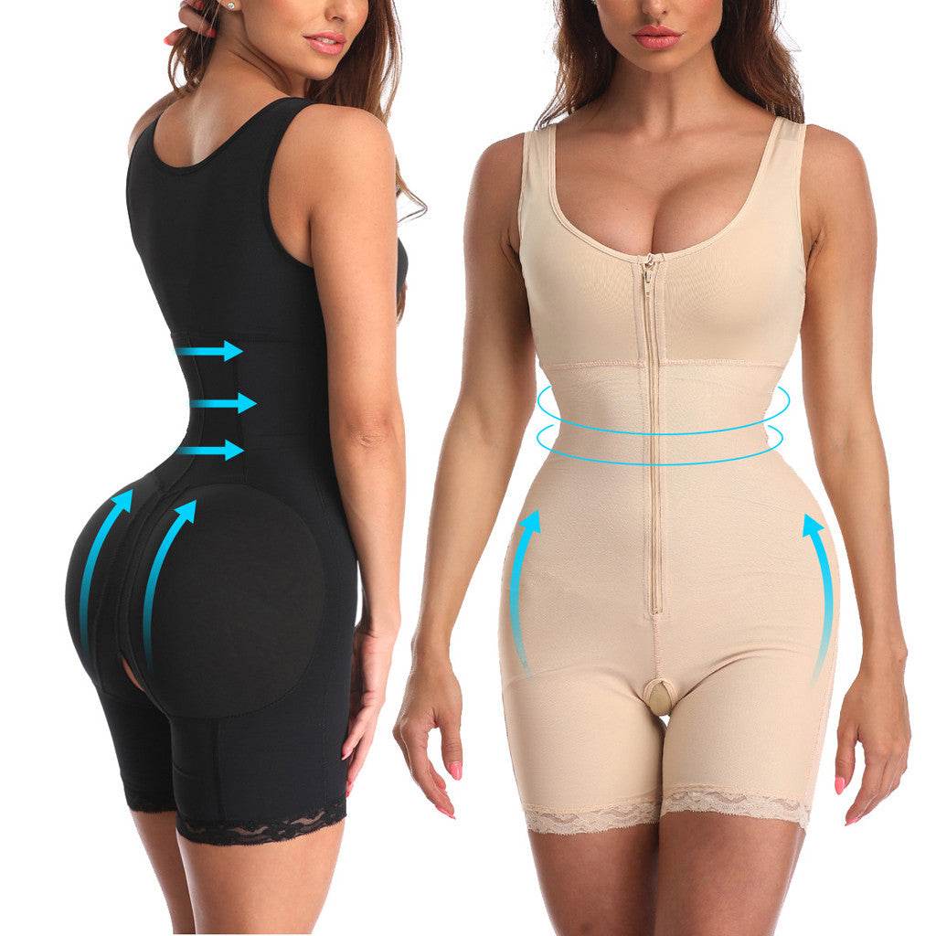 Women's Zipper Slimming Bodysuit Shapewear - Update Avenue 
