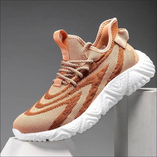 Youth Trendy Shoes Breathable Fly Woven Sports Men's Shoes - Update Avenue 