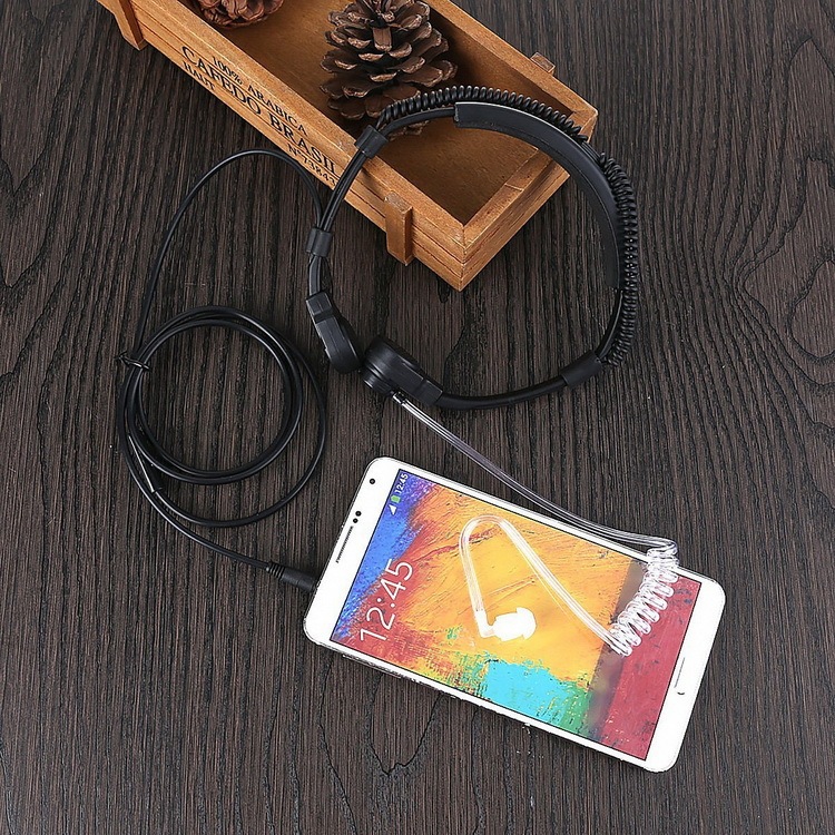 Cell Phone Throat Microphone Headset Throat Shock Headset Headset Cable