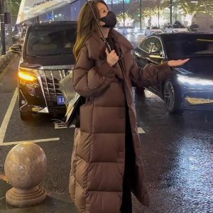 Women's Winter New Simple Fashion Thick Loose Knee-length Coat