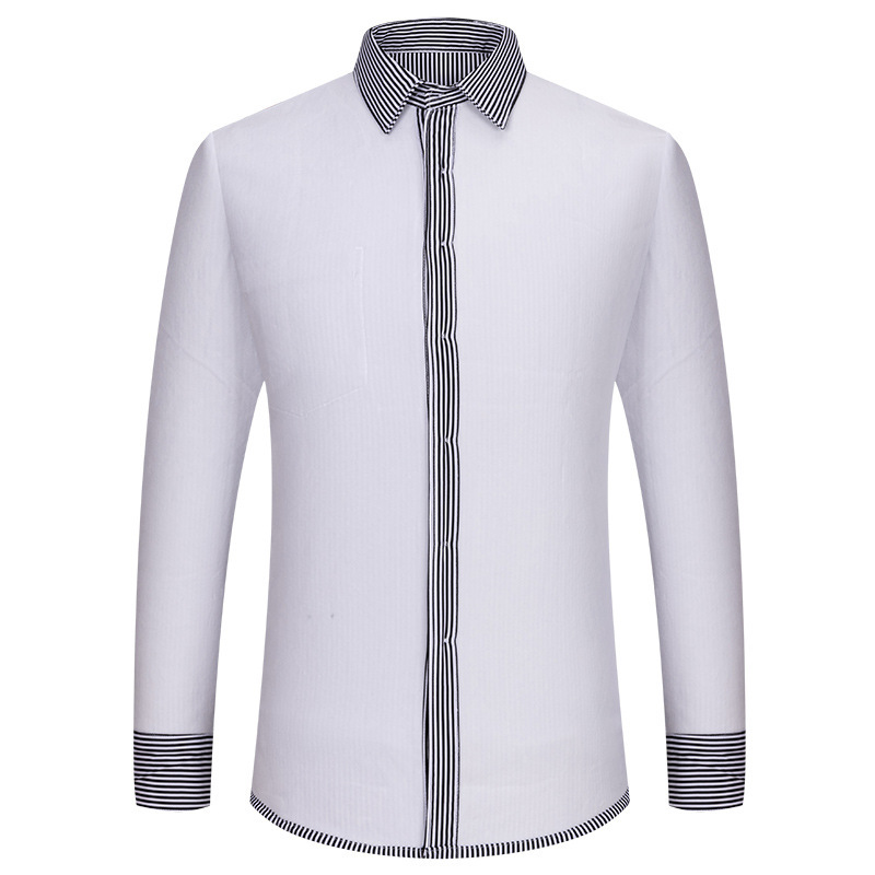 Winter Professional Shirt Men's Workwear Warm Fleece-lined