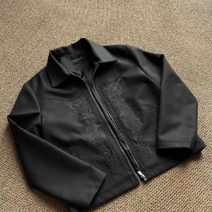 Embroidered Casual Jacket For Men