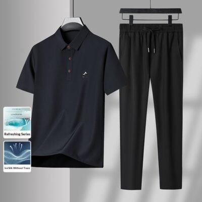 T-shirt Casual Sport Two-piece Set Casual Pants