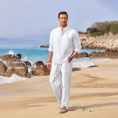 SpringSummer Men's Casual Loose Set