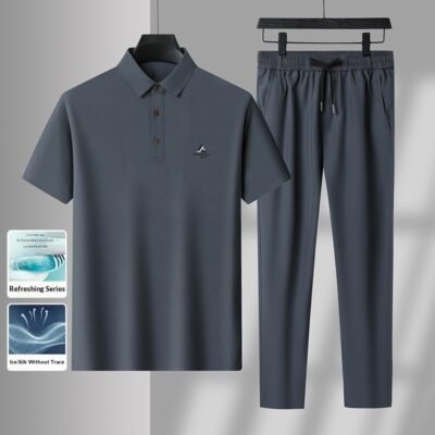 T-shirt Casual Sport Two-piece Set Casual Pants