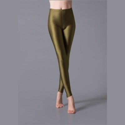 Milk Silk Shiny Pants Outer Wear Leggings Yoga