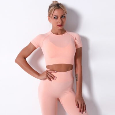 Explosive Sports Suit Fitness Seamless Women'S Spot Yoga Women'S Summer Yoga Pants New Pants