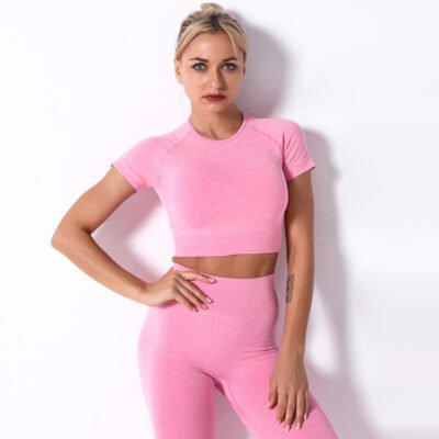 Explosive Sports Suit Fitness Seamless Women'S Spot Yoga Women'S Summer Yoga Pants New Pants