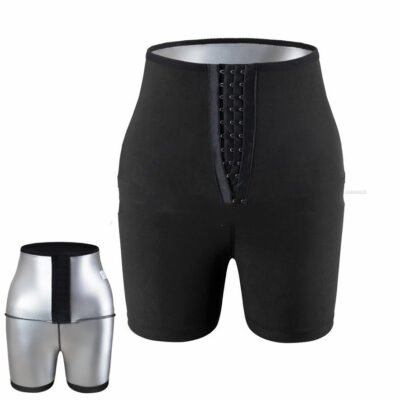 Ladies Sweating Hip Pants Yoga Sauna Beam High Waist Belly Pants Cross-Border Breasted Fitness Body Shaping Pants