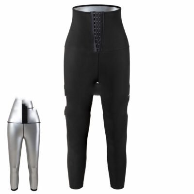 Ladies Sweating Hip Pants Yoga Sauna Beam High Waist Belly Pants Cross-Border Breasted Fitness Body Shaping Pants