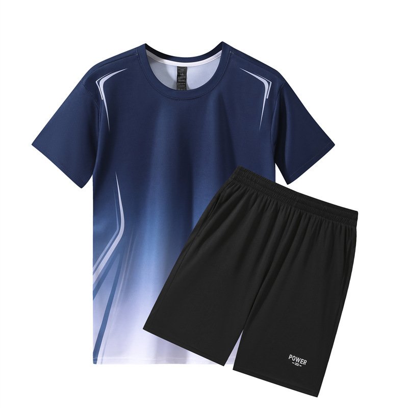 Quick-drying Fitness Workout Clothing Ice Silk Summer Casual Set