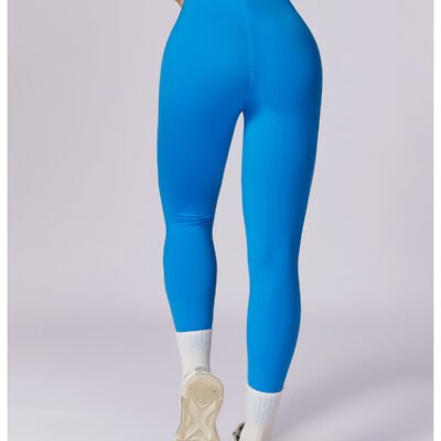 Sanding High Waist Hip Lift Yoga Slimming Belly Contracting Workout Running Pants