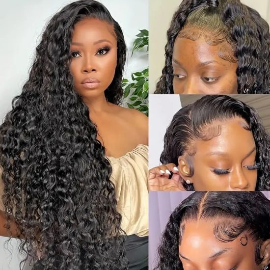 Fashion Front Lace Wigs With Small Curly Hair African Natural & Fluffy Chemical Fiber