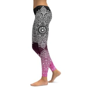 Printed Yoga Pants Women's Unique Fitness Tights Workout Sports Running Tights Sexy Push-ups Workout Tights Stretch Tights