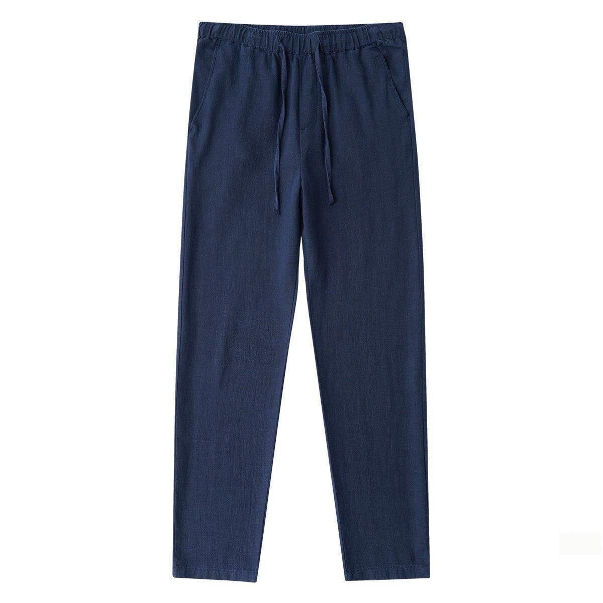 Men's Cotton And Hemp Classic Casual Set