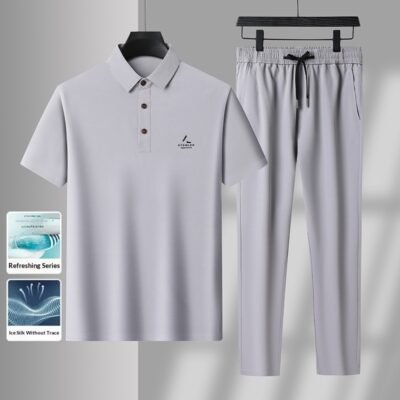 T-shirt Casual Sport Two-piece Set Casual Pants