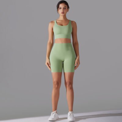 Beauty Back Cross Sports Underwear Fitness Yoga Wear Suit