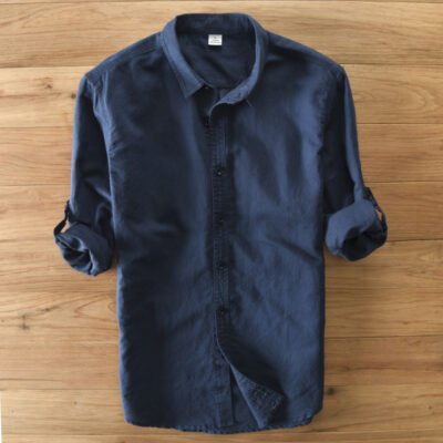 Men's Cotton And Hemp Classic Casual Set