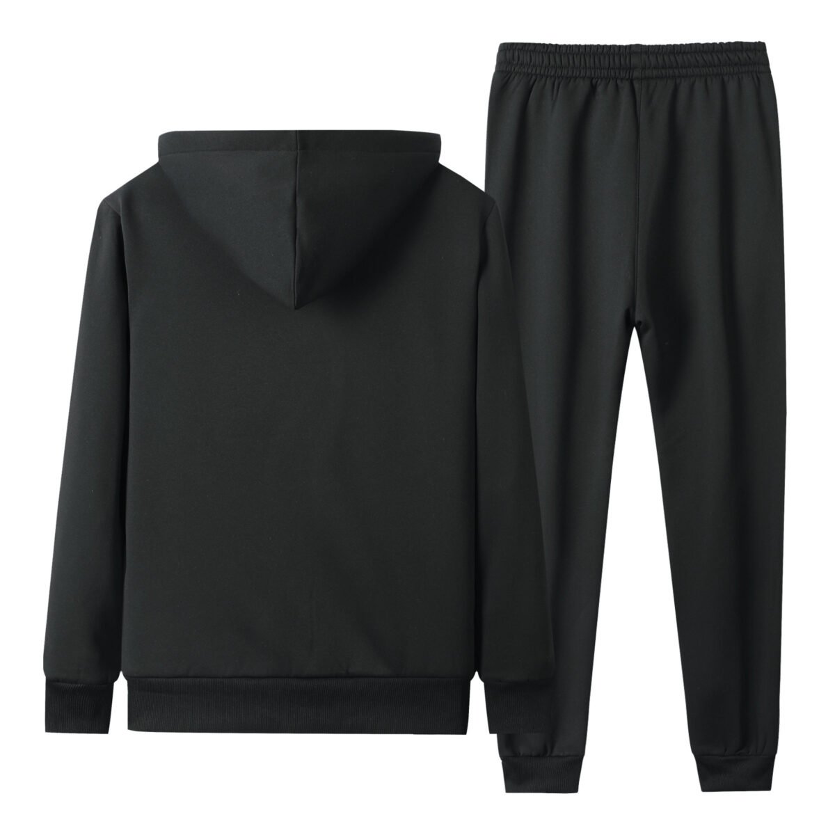 Men's Hooded Thickened Lambswool Suit