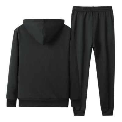 Men's Hooded Thickened Lambswool Suit