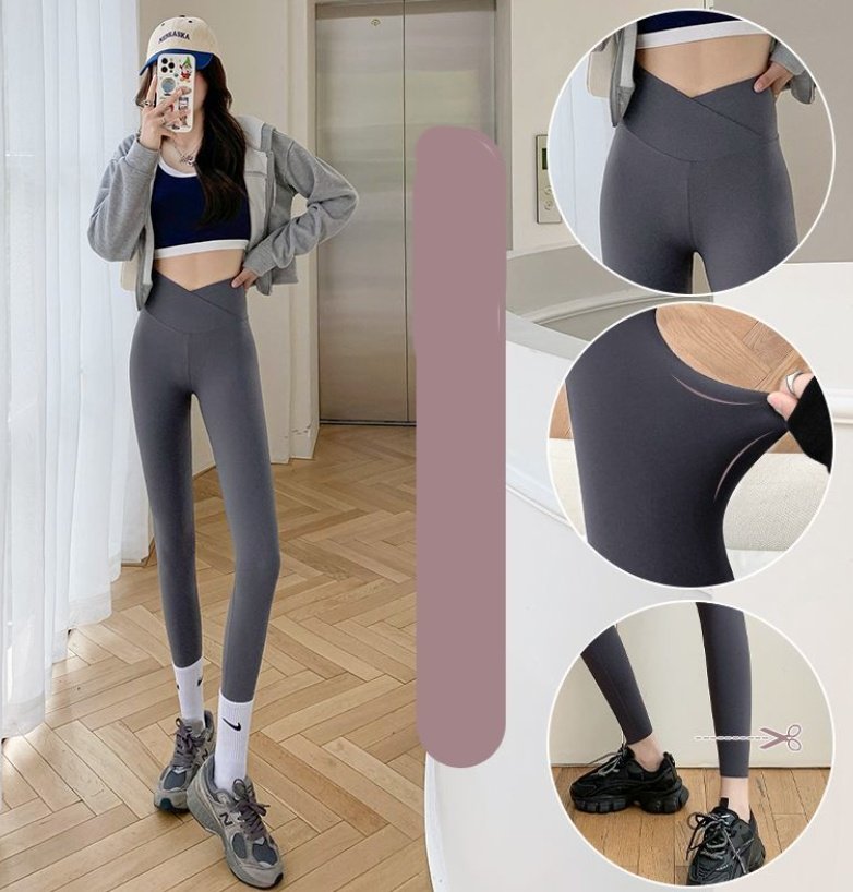 Cross Waist Shark Pants Wear High