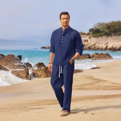 SpringSummer Men's Casual Loose Set