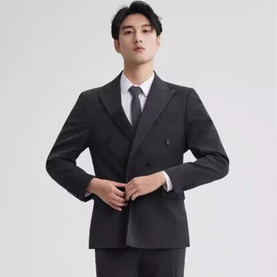 Men's Plus-Size Business-Casual Three-Piece Suit Set