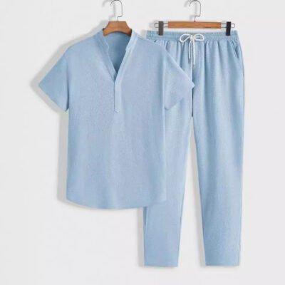 Summer New European And American Style Mens Casual Sports Suit