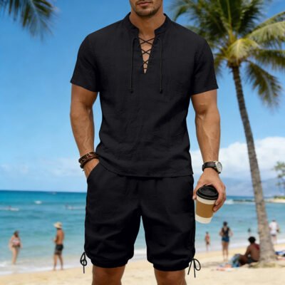 Summer Hip-Hop High-Street Men's Short-Sleeve