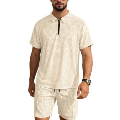 Vacation Casual Short-sleeve Shorts Set