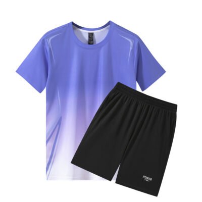 Quick-drying Fitness Workout Clothing Ice Silk Summer Casual Set