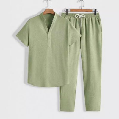 Summer New European And American Style Mens Casual Sports Suit